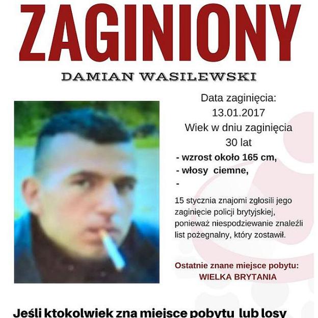 Anglia: Damian może potrzebować pomocy!